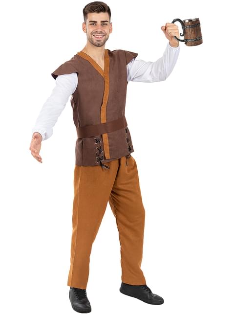 Disfraz de tabernero medieval para hombre - Funiglobal | Funidelia
