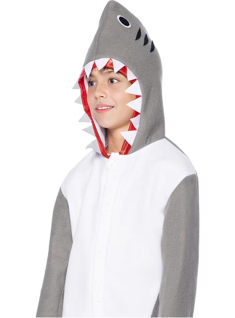 Disfraz de tiburón onesie para niños - Funiglobal | Funidelia