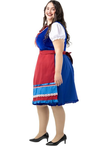 Disfraz de Tirolesa deluxe para mujer talla grande - Funiglobal | Funidelia
