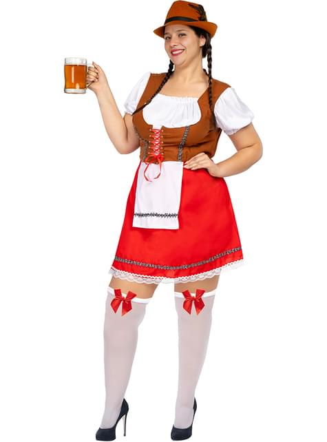 Disfraz de tirolesa para mujer talla grande - Funiglobal | Funidelia