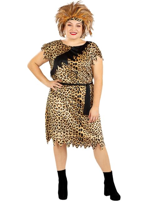 Disfraz de troglodita para mujer talla grande - Funiglobal | Funidelia