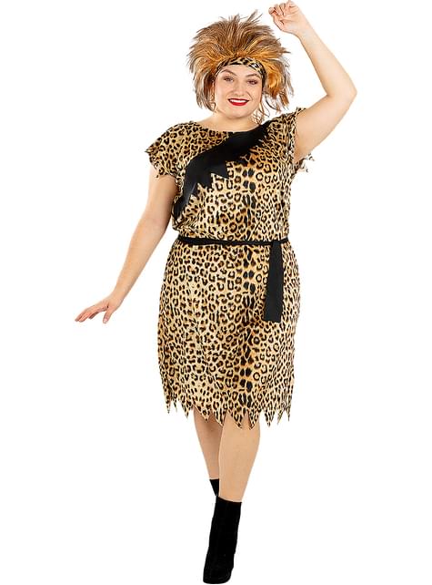 Disfraz de troglodita para mujer talla grande - Funiglobal | Funidelia