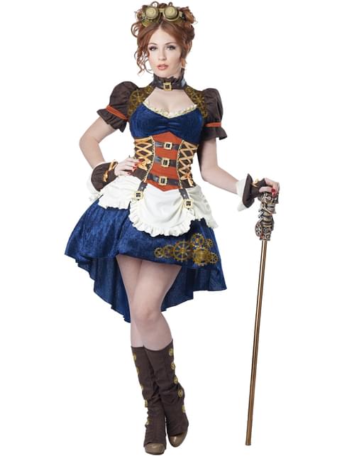 Disfraz de Steampunk trotamundos para mujer