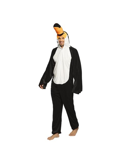 Disfraz de tucán onesie para adulto