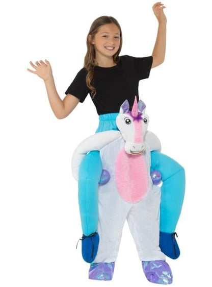 Disfraz a hombros de unicornio blanco infantil - Smiffys | Funidelia