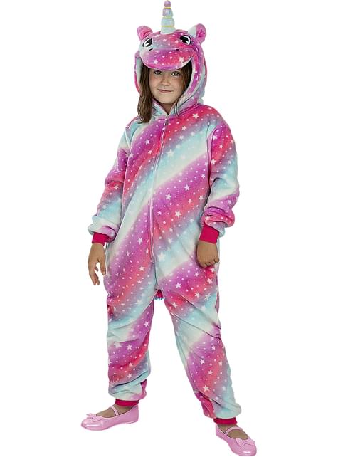 Disfraz de unicornio multicolor onesie para niños - Funiglobal | Funidelia