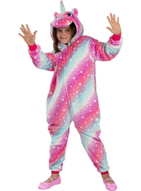 Disfraz de unicornio multicolor onesie para niños - Funiglobal | Funidelia