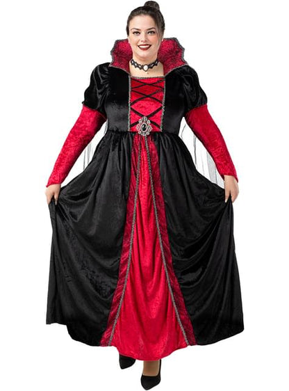 Disfraz de vampiresa Deluxe para mujer talla grande - Funiglobal | Funidelia