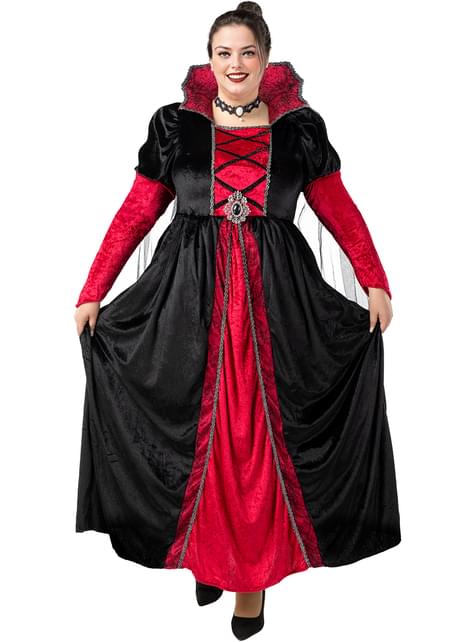 Disfraz de vampiresa Deluxe para mujer talla grande - Funiglobal | Funidelia