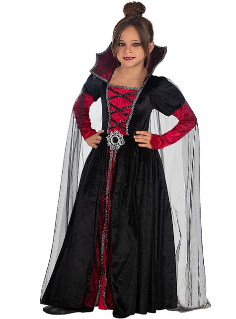 Disfraz de vampiresa Deluxe para niña - Funiglobal | Funidelia