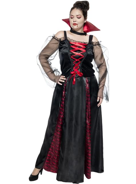 Disfraz de vampiresa para mujer talla grande - Funiglobal | Funidelia