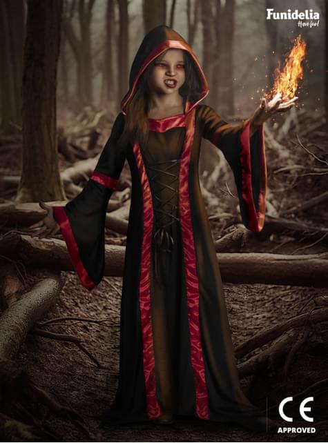 Disfraz de vampiresa sacerdotisa para niña - Funiglobal | Funidelia