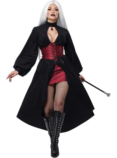Disfraz de vampiresa sexy con corset para mujer