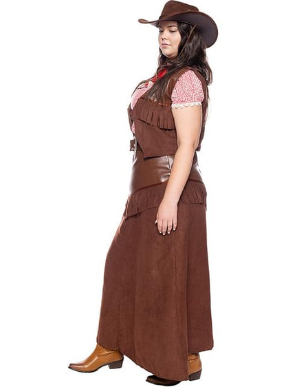 Disfraz de vaquera Deluxe para mujer talla grande - Funiglobal | Funidelia
