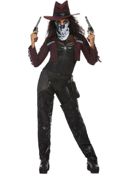 Disfraz de vaquero esqueleto Deluxe para mujer - Smiffys | Funidelia