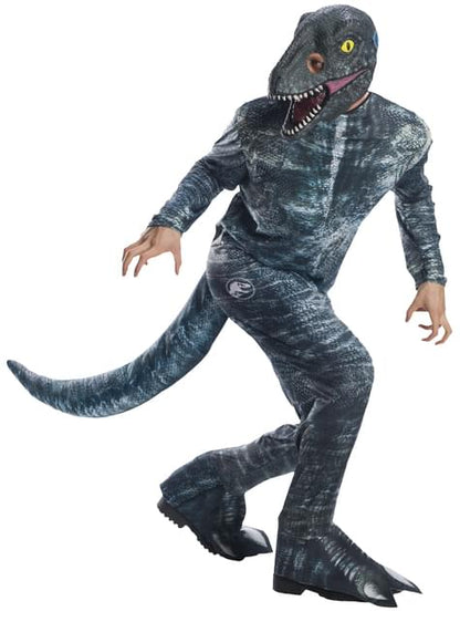 Disfraz de dinosaurio Velociraptor Blue para adulto - Jurassic World - Rubies USA | Funidelia