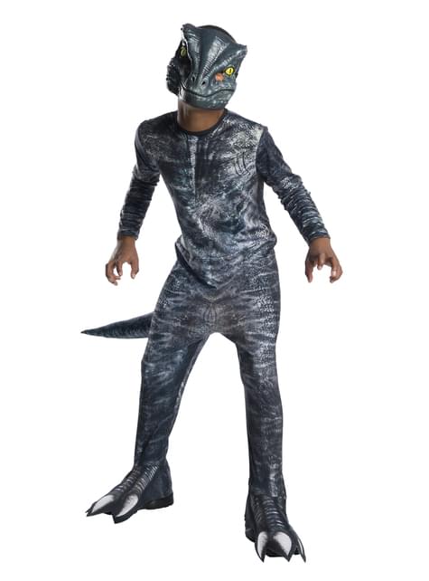 Disfraz de dinosaurio Velociraptor Blue infantil - Jurassic World - Rubies USA | Funidelia