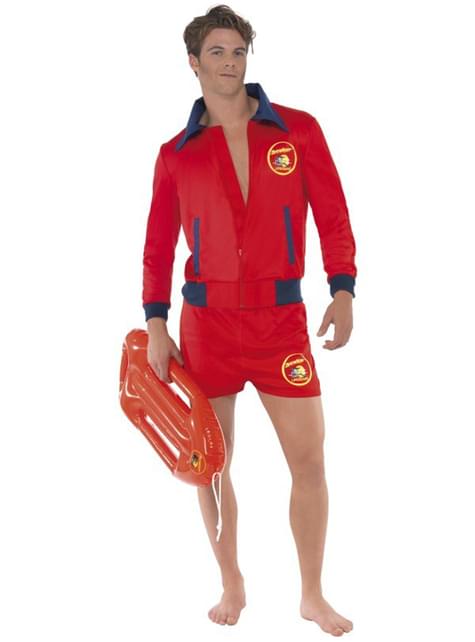 Disfraz de socorrista rojo para hombre - Los Vigilantes de la Playa - Smiffys | Funidelia