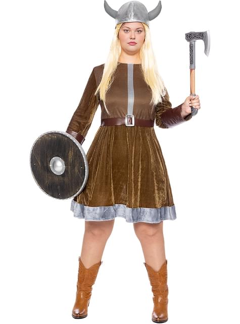 Disfraz de vikinga para mujer talla grande - Funiglobal | Funidelia