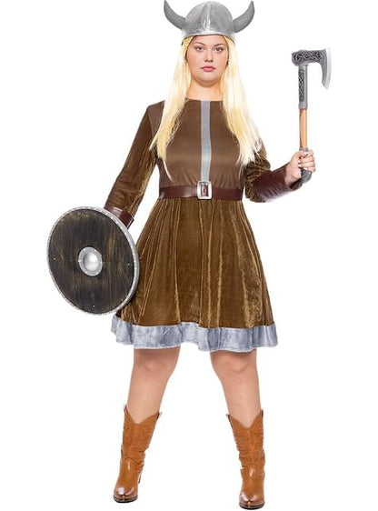 Disfraz de vikinga para mujer talla grande - Funiglobal | Funidelia