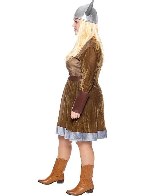 Disfraz de vikinga para mujer talla grande - Funiglobal | Funidelia
