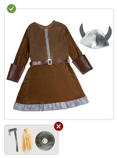 Disfraz de vikinga para mujer talla grande - Funiglobal | Funidelia