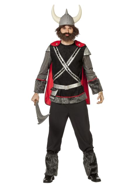 Disfraz de vikingo negro para hombre - Wilbers | Funidelia