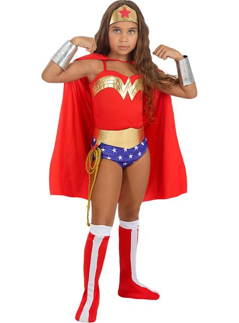 Disfraz de Wonder Woman clásica para niña - Funiglobal | Funidelia