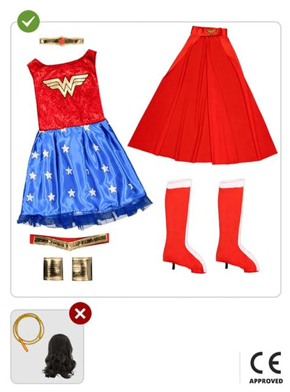 Disfraz de Wonder Woman para niña - Funiglobal | Funidelia