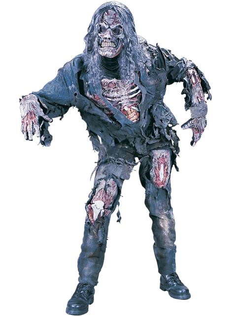 Disfraz de zombie hambriento 3D para hombre