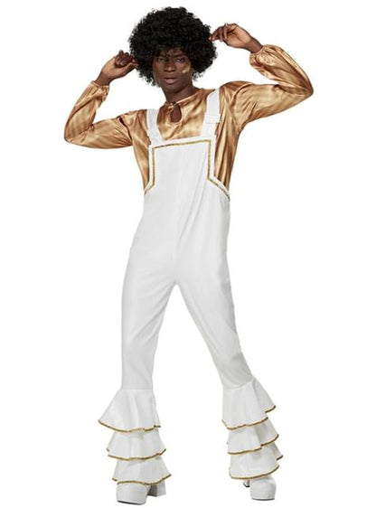 Disfraz disco años 70 blanco para hombre