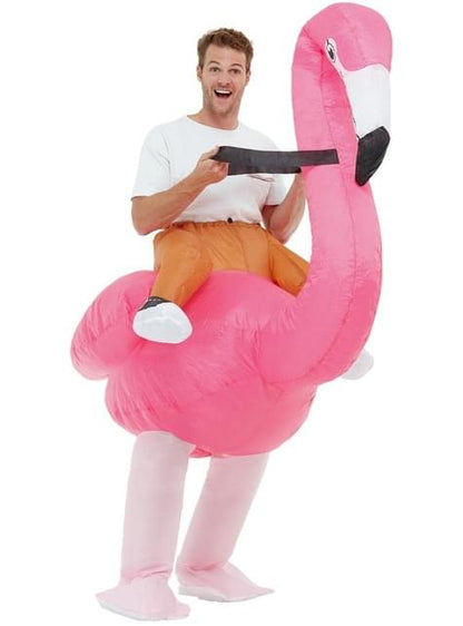 Disfraz hinchable de flamenco para adulto - Smiffys | Funidelia