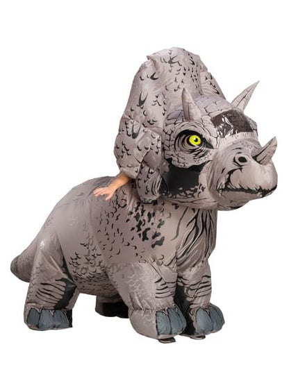 Disfraz de dinosaurio Triceratops inflable para adulto - Jurassic World - Rubies USA | Funidelia