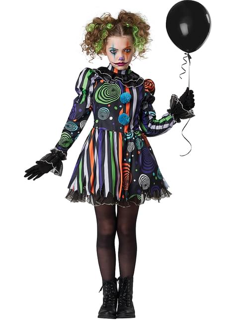 Disfraz Payaso maléfico para niña