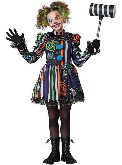 Disfraz Payaso maléfico para niña