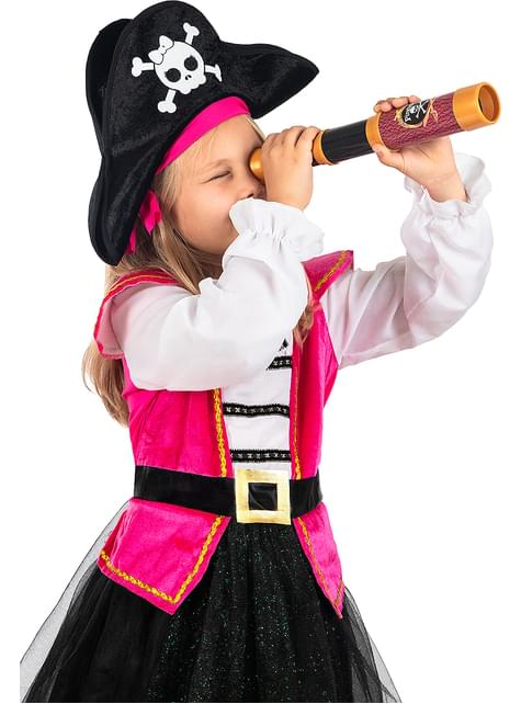 Disfraz pirata rosa para niña - Funiglobal | Funidelia
