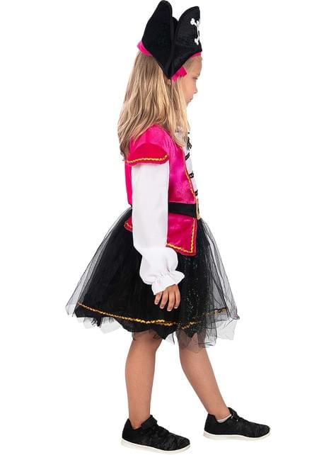 Disfraz pirata rosa para niña - Funiglobal | Funidelia