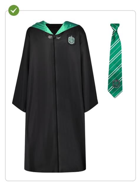 Disfraz Slytherin con corbata para adulto - Harry Potter - Funiglobal | Funidelia