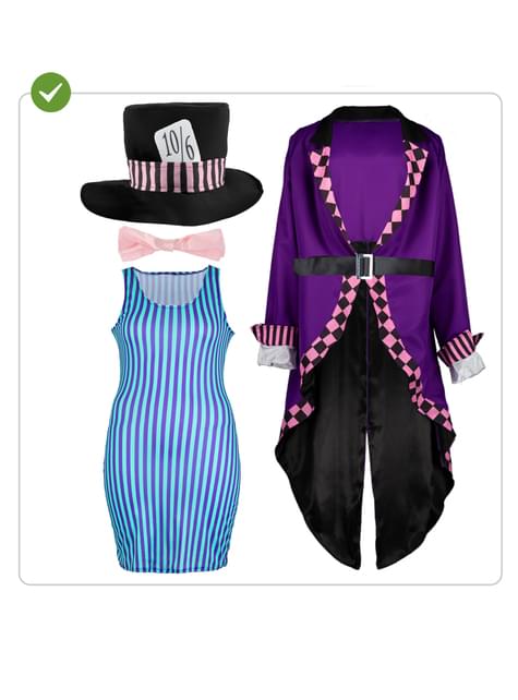 Disfraz Sombrerero para mujer talla grande - Funiglobal | Funidelia