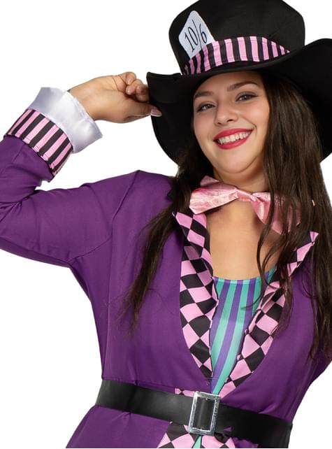 Disfraz Sombrerero para mujer talla grande - Funiglobal | Funidelia