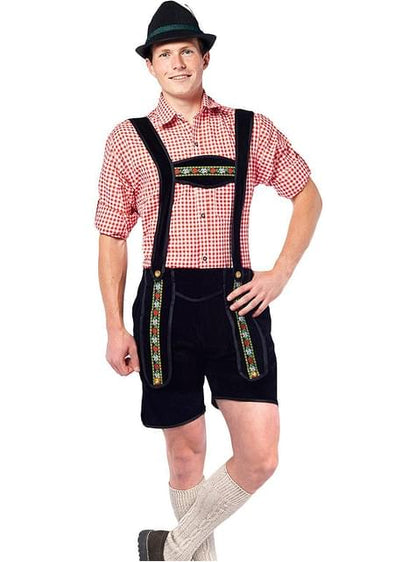 Disfraz tirolés lederhose corto negro