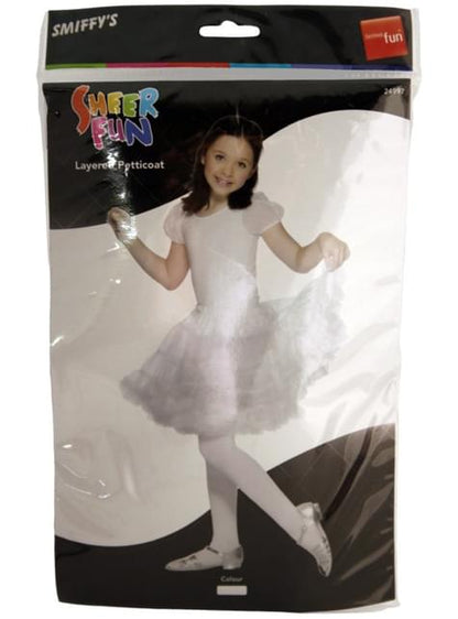 Enagua blanca para niña