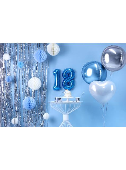 Esfera azul cielo de 20 cm de nido de abeja - Partydeco | Funidelia