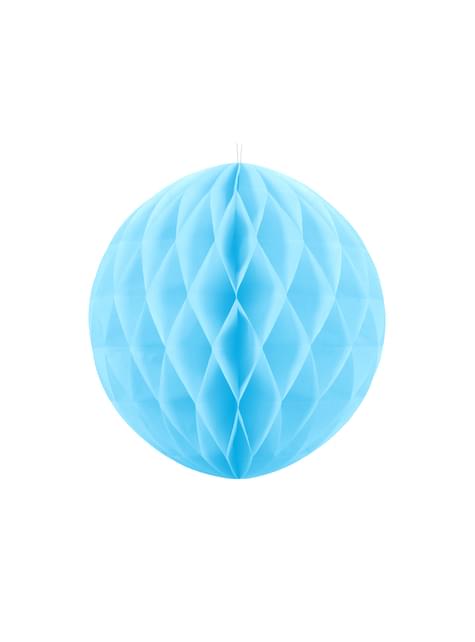 Esfera azul cielo de 40 cm de nido de abeja