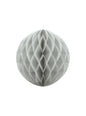 Esfera gris de 20 cm de nido de abeja - Partydeco | Funidelia