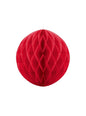 Esfera roja de 40 cm de nido de abeja