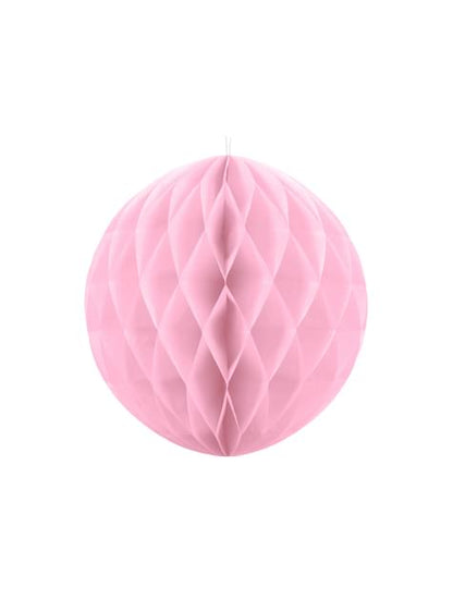 Esfera rosa pastel de 40 cm de nido de abeja - Partydeco | Funidelia