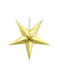 Estrella colgante dorada de 70 cm de papel