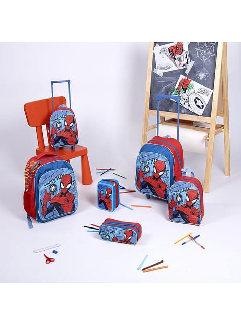 Estuche con 3 cremalleras de Spiderman