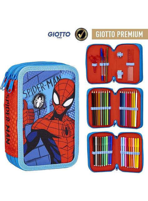 Estuche con 3 cremalleras de Spiderman